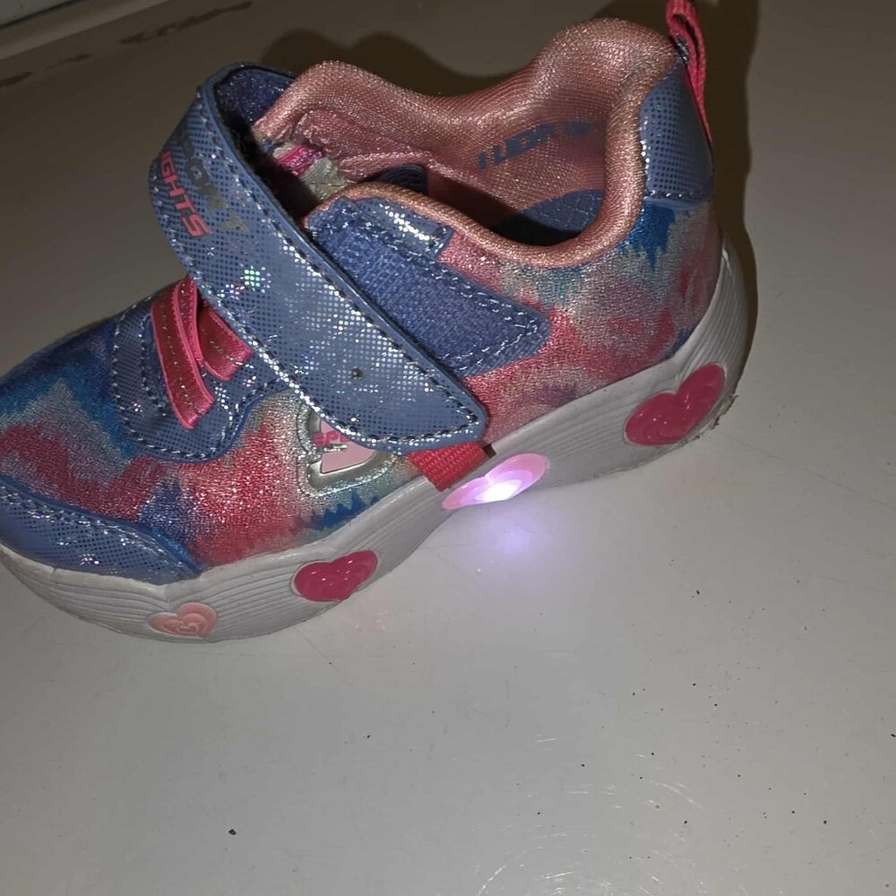 Toddler girl tie dye sketchers